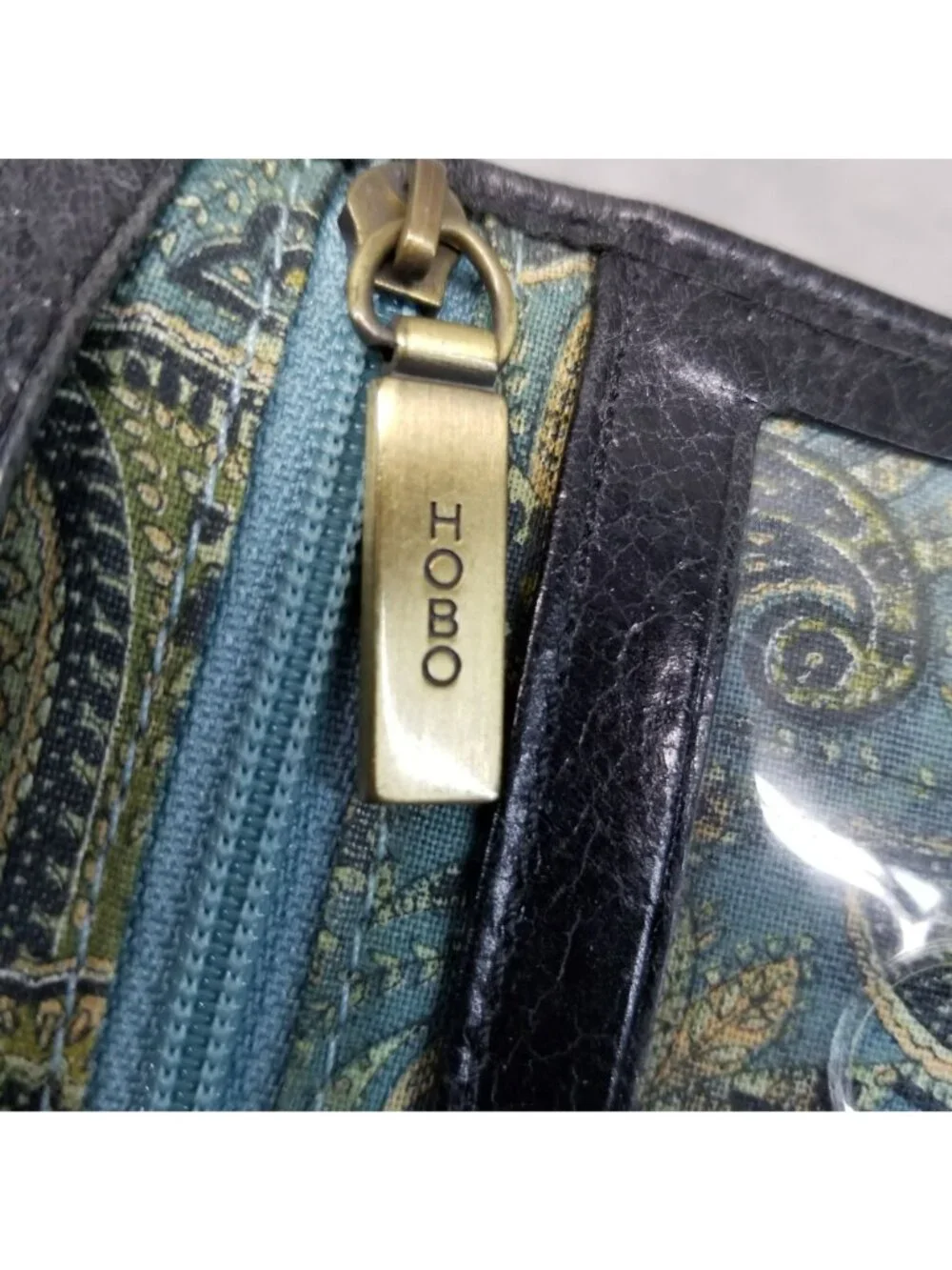 HOBO Wallet Womens 8x4 Black Leather Clutch *Read*